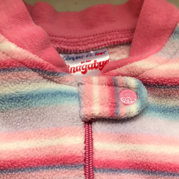 5/$25 SNUGABYE Pyjamas Fold Over Grip Feet & Zip - Picture 3 of 6